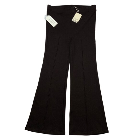 Anthropologie Donni Rib Kick-Flare Pant XL Expresso Brown High Rise Pull On Fall - Picture 1 of 13